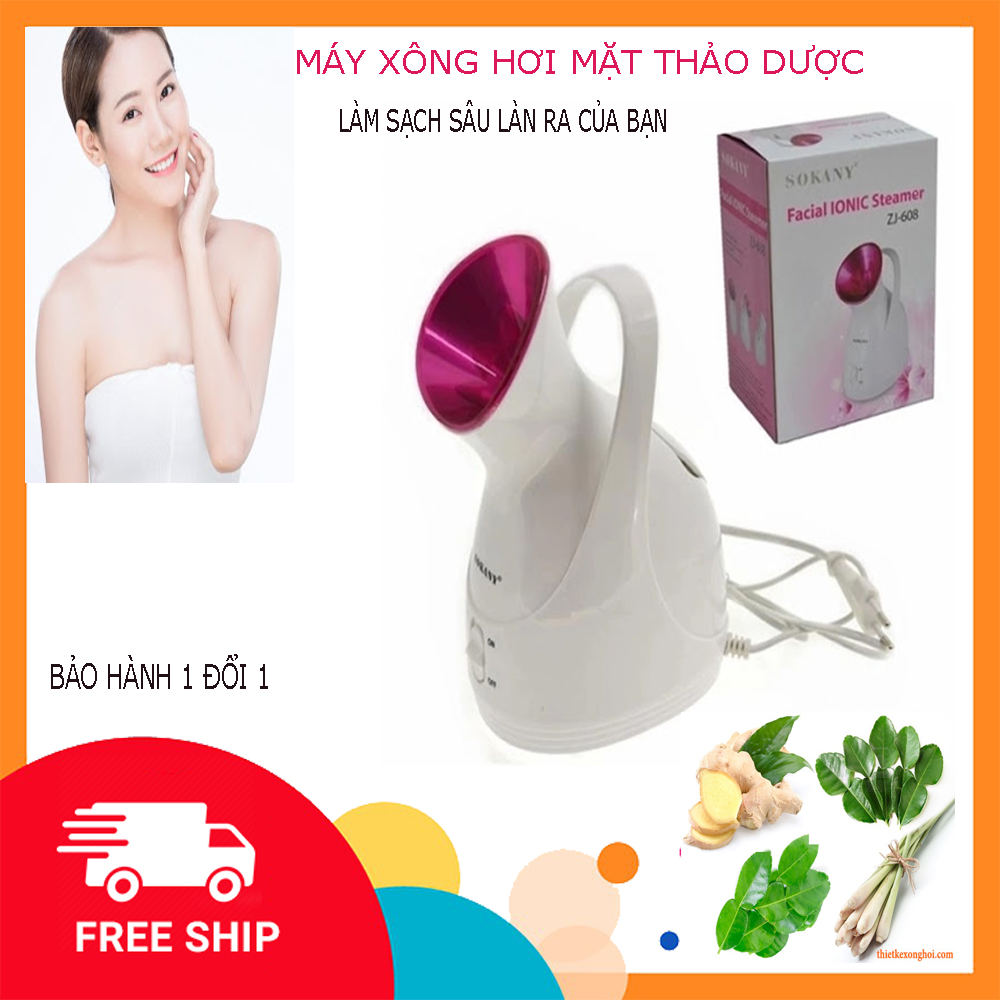 Máy Xông Mặt Sokany - Giúp Bạn Loại Bỏ Hoàn Toàn Bụi Bẩn Có Trên Da Hơi Nước Giúp Làm Sạch Sâu Mang Đến Cho Bạn Một Làn Da Hồng Hào Xóa Đi Lo Lắng Về Mụn Đầu Đen Và Mụn Trứng. Bảo Hành 12 Tháng – Lỗi1 Đổi 1