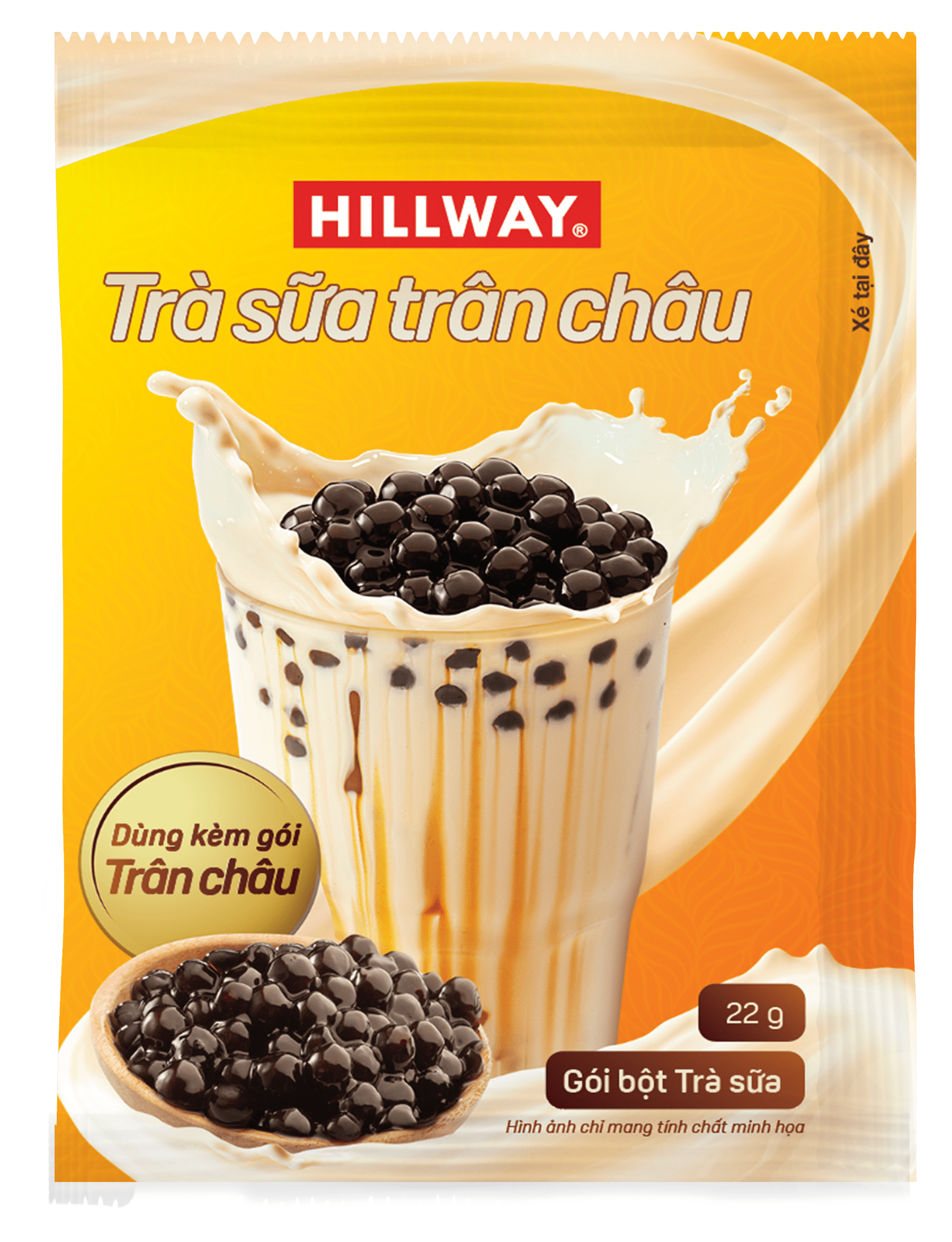 Combo 3 hộp Trà Sữa Trân Châu Hoà Tan - Hillway - Vị Truyền Thống