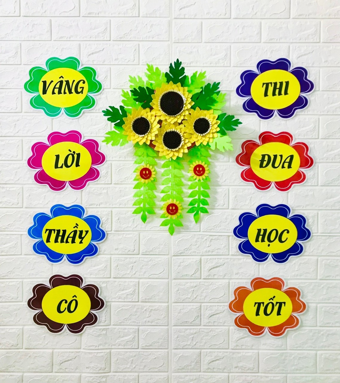 Khẩu hiệu trang trí lớp học kích thước a4 (ép plastic) giáo cụ dạy học cho giáo viên tiểu học. Sp kh