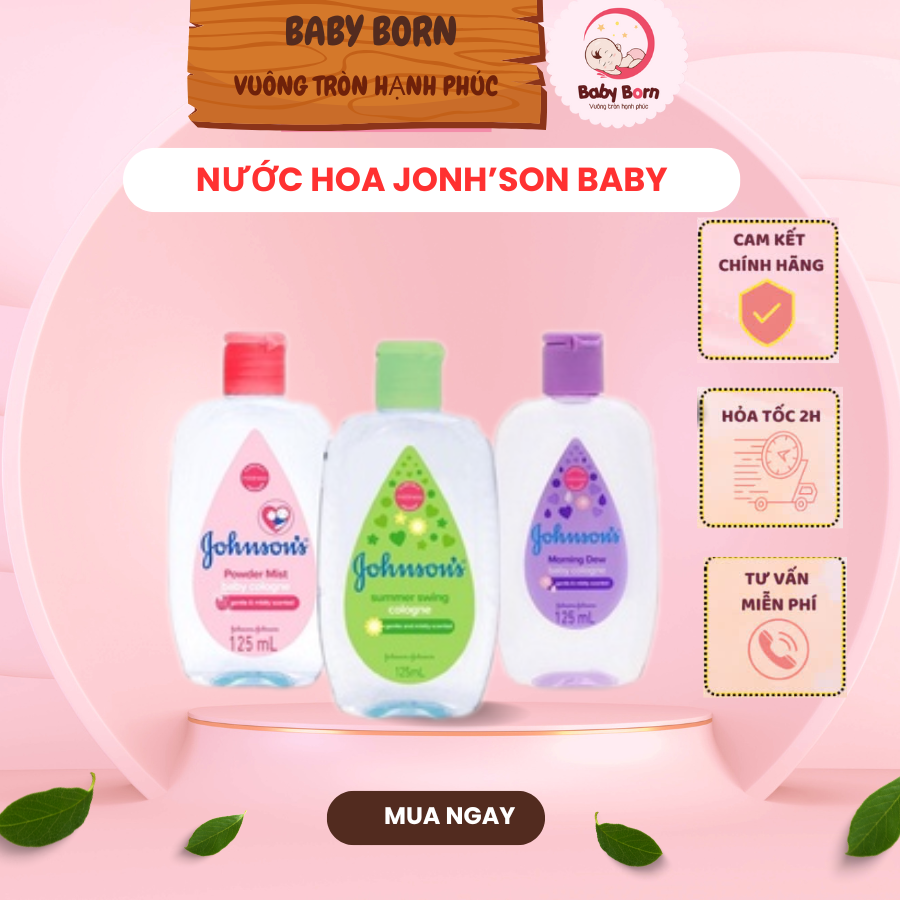 Nước hoa Johnson Baby 50ml 125ml Nước hoa Em bé Dầu thơm cho bé