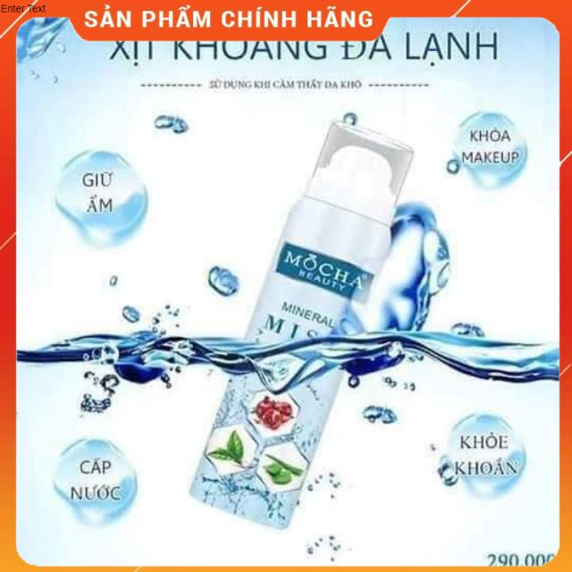 [Hcm]Xịt Khoáng Đá Lạnh Mocha - Cung Cấp Nước Cân Bằng Độ Ẩm Và Bảo Vệ Da - Huynhi Shop