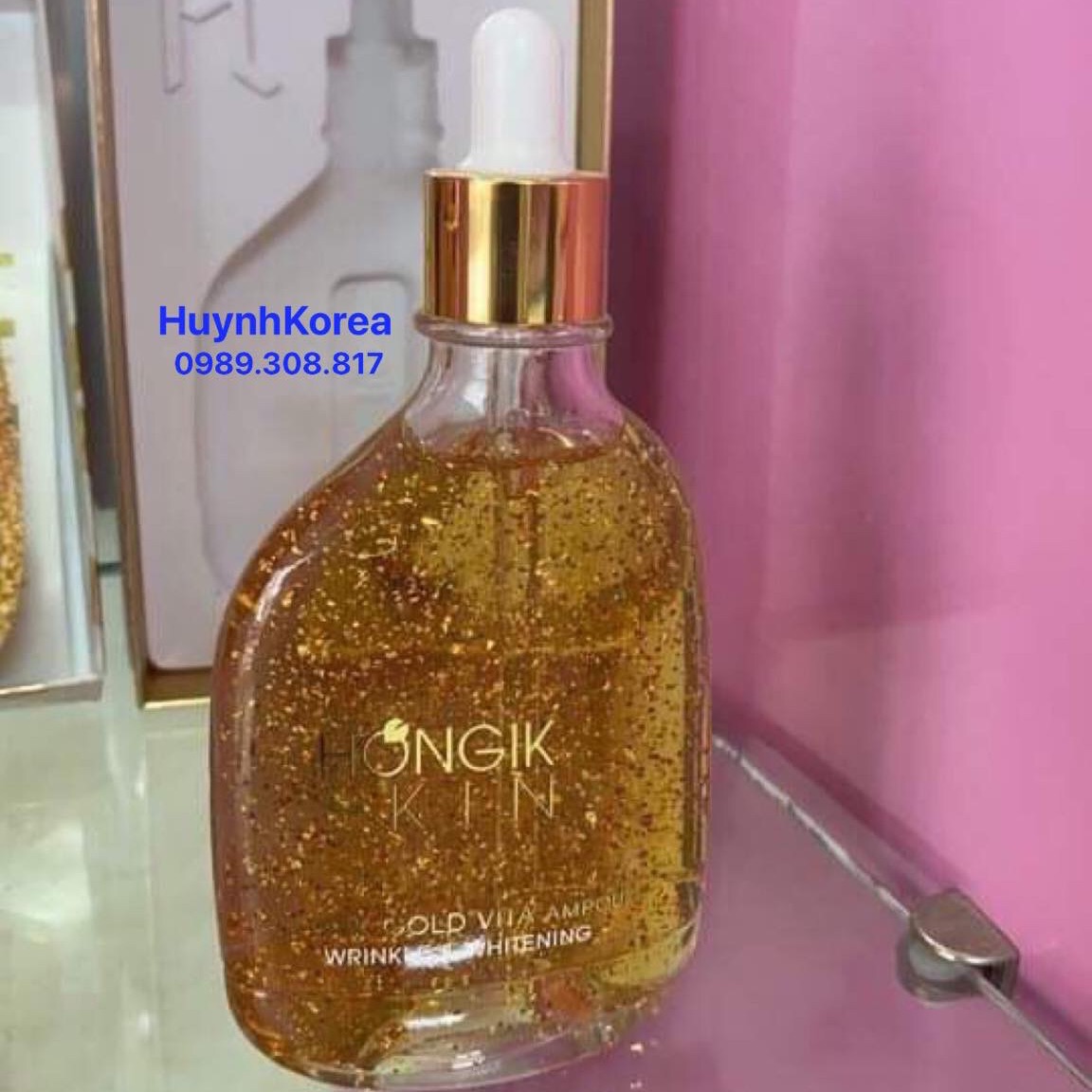 Tinh Chất Vàng Non Hongik Skin 24K 100Ml Hàn Quốc Xách Tay