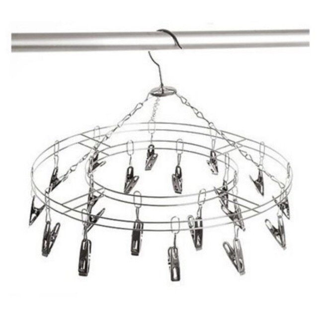Mắc treo quần áo giá treo quần áo inox đa năng phơi tất đồ lót khăn Mắc trùm inox tròn