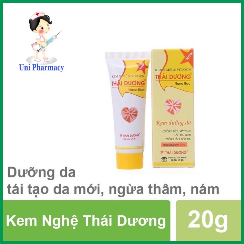 Kem Nghệ Thái Dương - Tinh Chất Nano Bạc Dưỡng Da Tái Tạo Da Mới (Tub 20G)