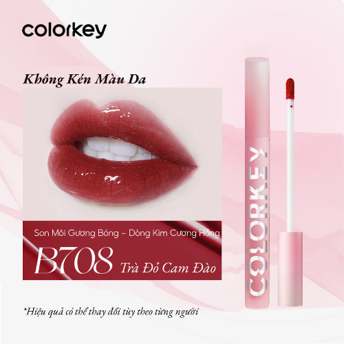 Son Môi Gương Bóng COLORKEY Mirror Tạo Hiệu Ứng Căng Bóng Như Gương Cho Đôi Môi Đầy Đặn Quyến Rũ Phi