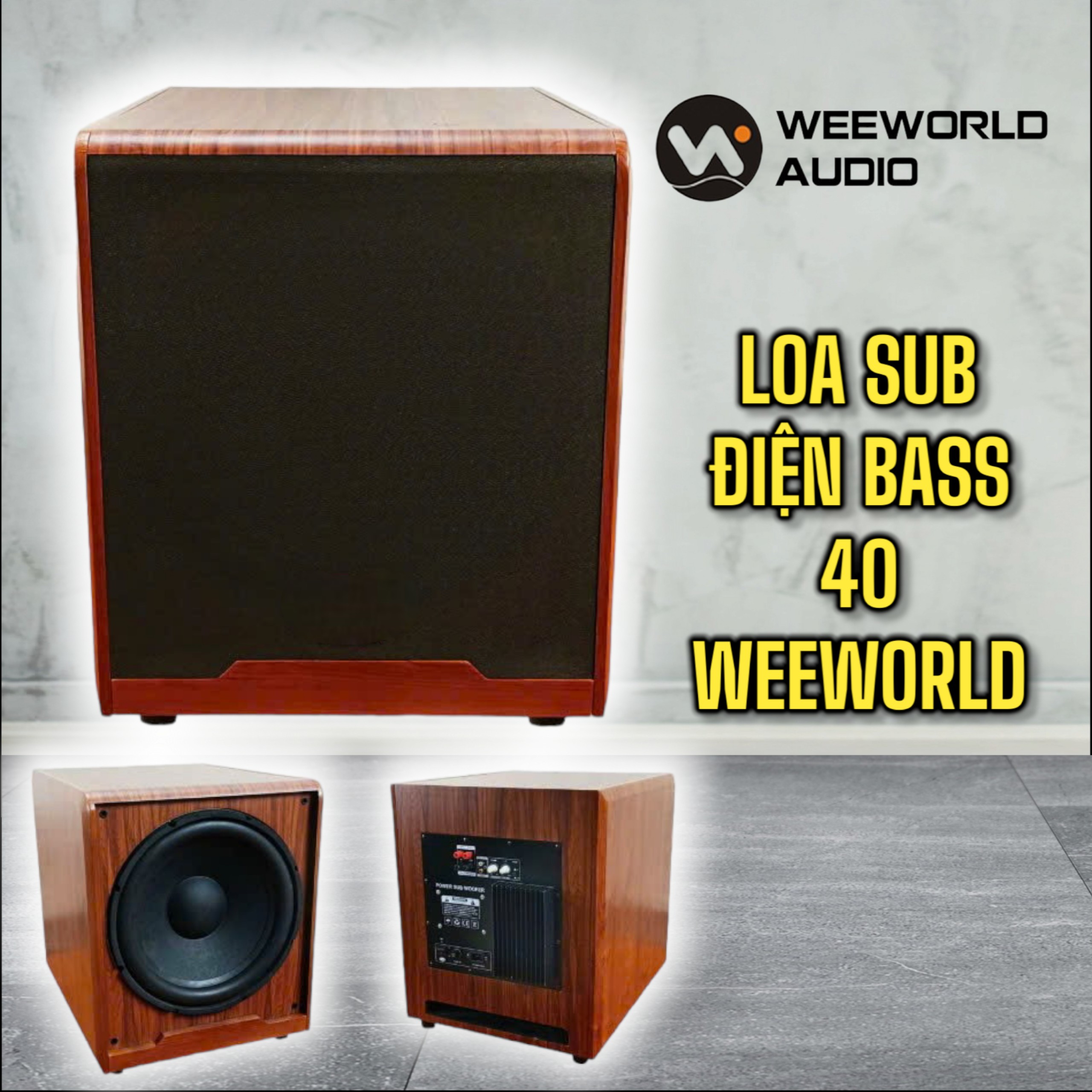 Loa SUB Điện BASS 40 WEEWORLD - Công suất 700W