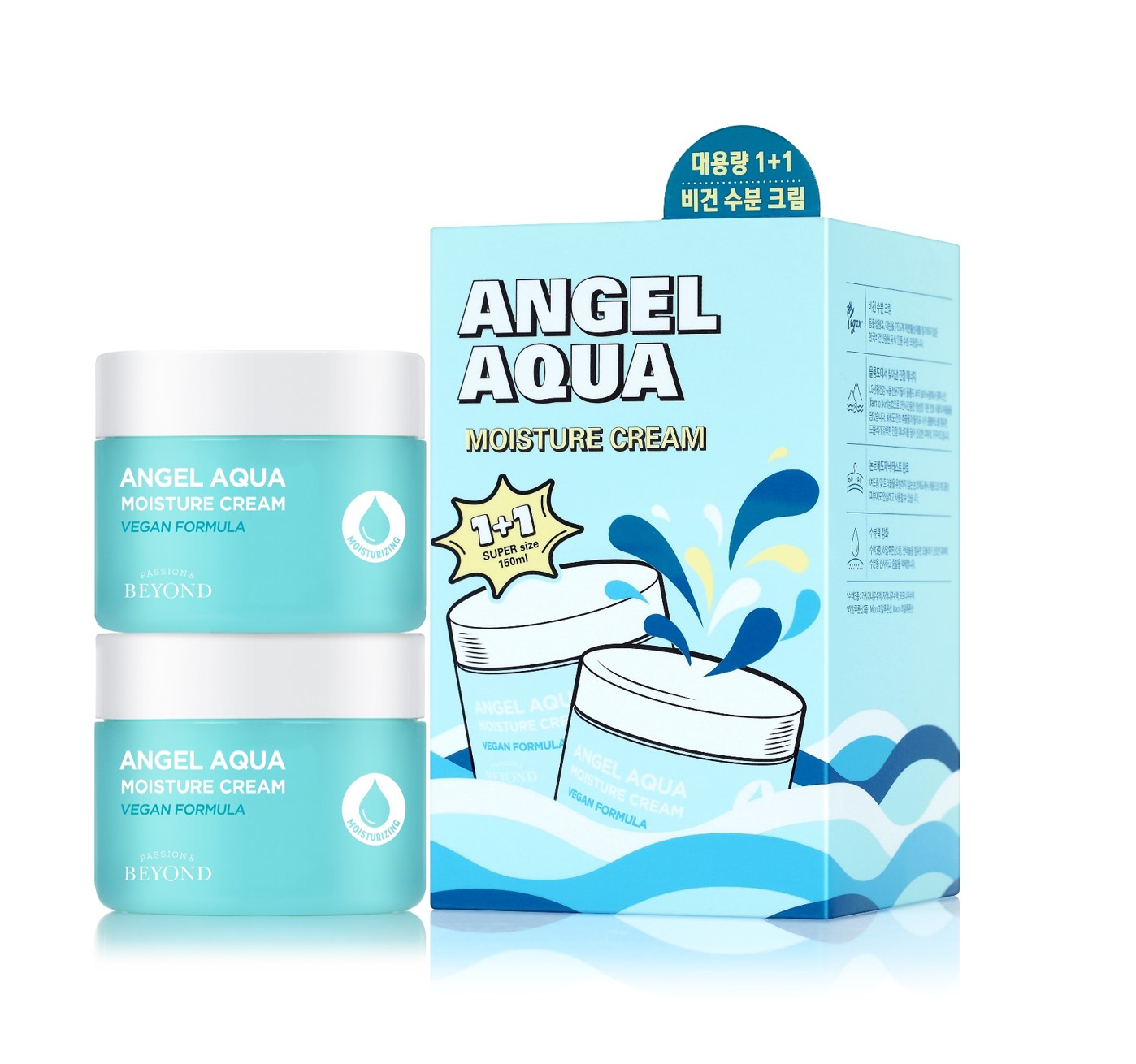 [Có tem chính hãng] Kem dưỡng ẩm làm dịu Beyond Angel Aqua Moisture Cream 150ml + 150ml