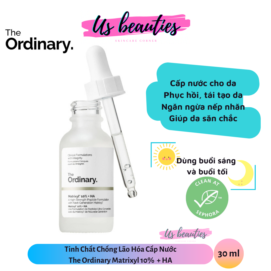 [Hcm]Tinh Chất Chống Lão Hóa Cấp Nước The Ordinary Matrixyl 10% + Ha 30Ml (Bill Usa)