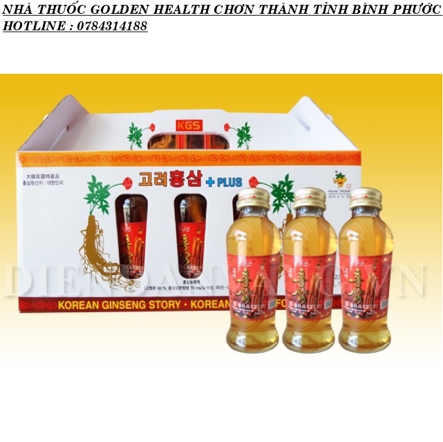 Nước Hồng Sâm Có Củ Kgs Cao Cấp 120Ml