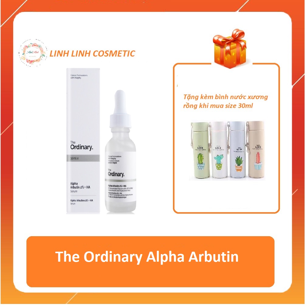 [Tặng Kèm Bình Nước] Serum Dưỡng Trắng Thần Thánh - The Ordinary Alpha Arbutin - Linh Linh Cosmetic