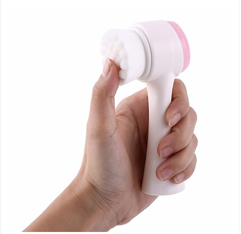 Cọ Rửa Mặt 2 Đầu Massage Mềm Mại