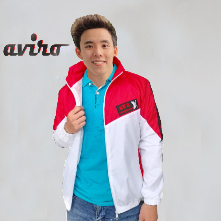 Áo Khoác Dù Nam Nữ Phối Màu Không Nón Logo Thiêu AVR