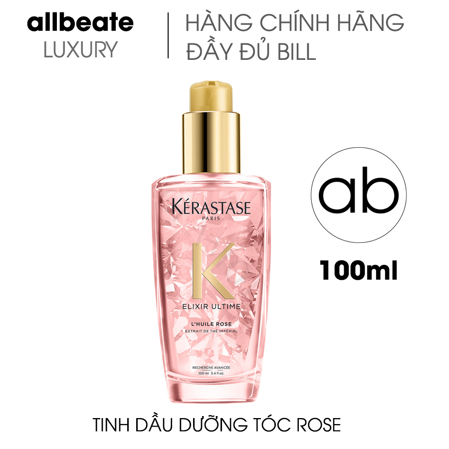 Dầu Dưỡng Tóc Phục Hồi Cho Tóc Nhuộm Kerastase Elixir Ultime Rose 100Ml