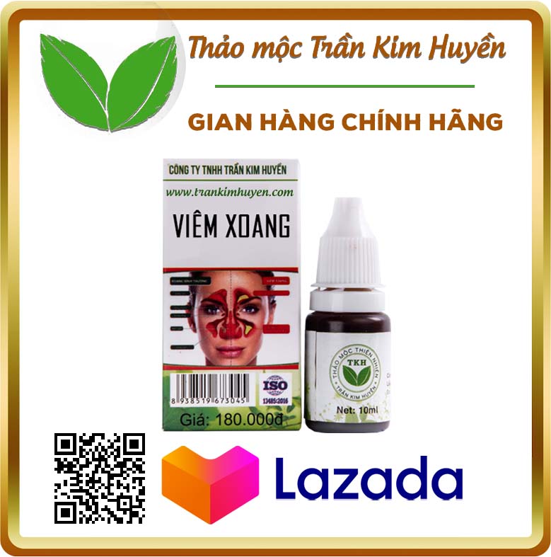 Nhỏ mũi thảo mộc Viêm Xoang Trần Kim Huyền chính hãng làm sạch sát trùng giảm đau thông thoáng vùng xoang (Chai 10ml) Nhỏ mũi thảo mộc Viêm Xoang Trần Kim Huyền chính hãng làm sạch sát trùng giảm đau thông thoáng vùng xoang (Chai 10ml)
