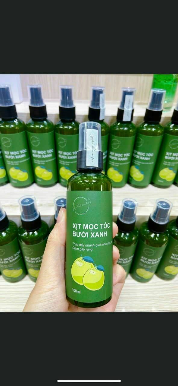 Xịt tinh dầu Bưởi xanh giúp kích thích mọc tóc - ngăn ngừa rụng tóc