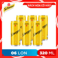 Combo 6 lon nước Soda Tonic Water Schweppes 320ml