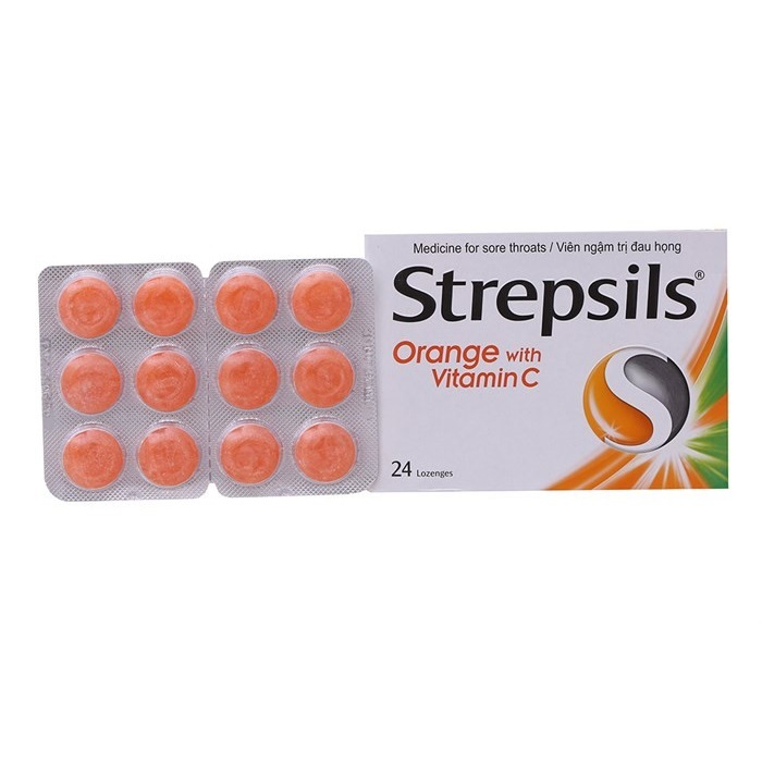 Strepsils Vị Cam Và Vitamin C