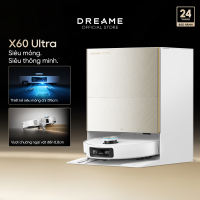Dreame X60 Ultra Robot hút bụi thông minh | vượt chướng ngại kép lên tới 8.8cm | thiết kế siêu mỏng 7.95cm | BH 24 tháng