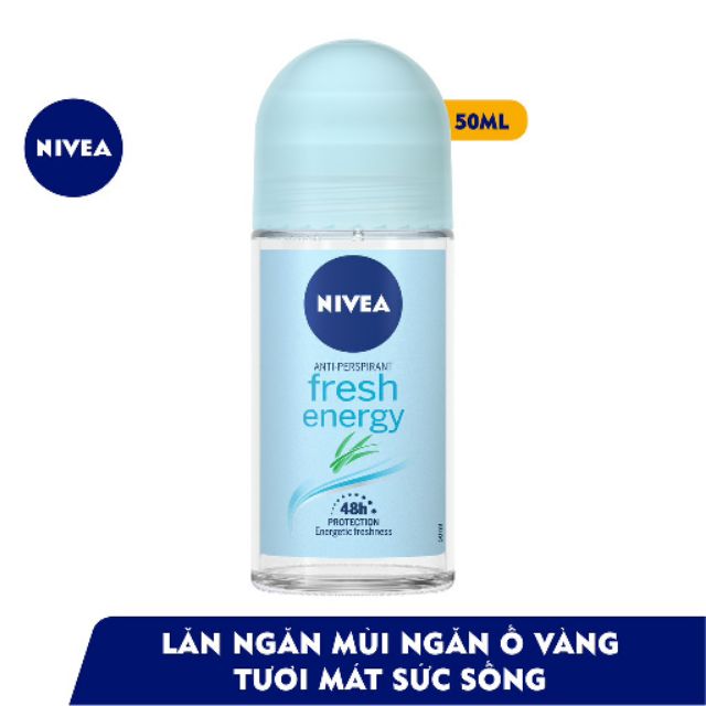 Lăn Ngăn Mùi Nivea Tươi Mát Sức Sống Dành Cho Nữ (50Ml)