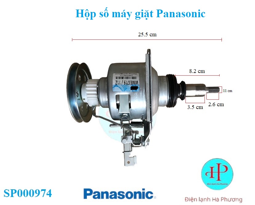 Hộp số máy giặt Panasonic 7kg 8kg 9kg - Mới 100% - F560