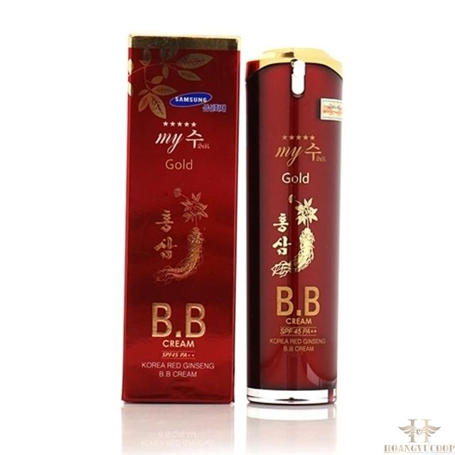 [HCM]KEM NỀN B.B SPF 40 PA++ MY GOLD SÂM  ĐỎ HÀN QUỐC- PP Sâm Yến 3A