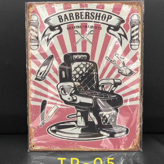 Tranh Trang Trí Barber 30Cm X 40Cm