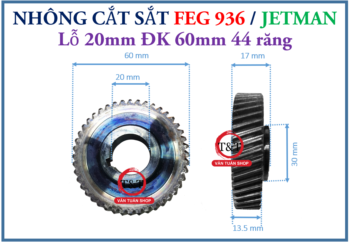 BÁNH RĂNG CẮT SẮT BÀN FEG 936 NHÔNG CẮT BÀN 936 Bánh răng máy cắt sắt bàn JECMAN Nhông cắt sắt JECMA