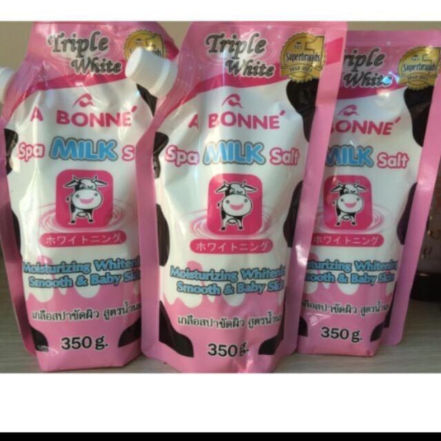 Muối Tắm Sữa Bò Tẩy Tế Bào Chết A Bonne Spa Milk Salt Thái Lan 350Gr Chất Lượng Đảm Bảo An Toàn Đến Sức Khỏe Người Sử Dụng Cam Kết Hàng Đúng Mô Tả