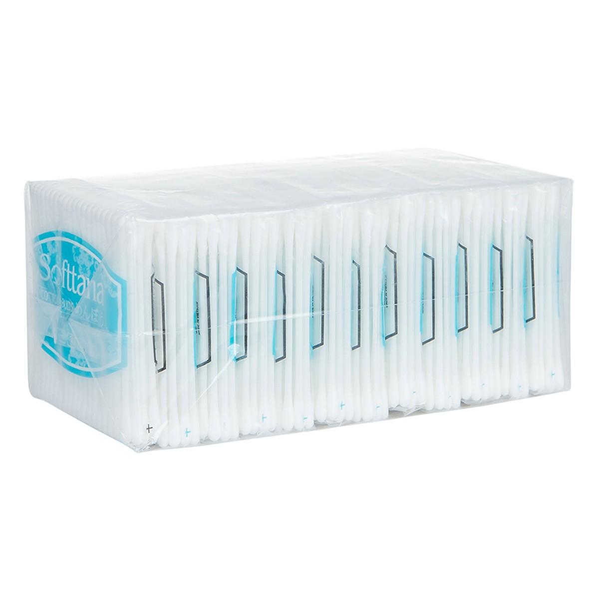 Bông Vệ Sinh Tai Mũi Trẻ Em Softana Bz8 Dạng Túi Zip Lố 12 Túi Tăm Bông Vệ Sinh Tai Bông Ngoáy Tai Bông Được Quấn Chắc Chắn Và Mịn Thấm Nước Cao Thành Phần 100% Cotton Tinh Chế An Toàn Tiện Dụng Cho Bé Yêu