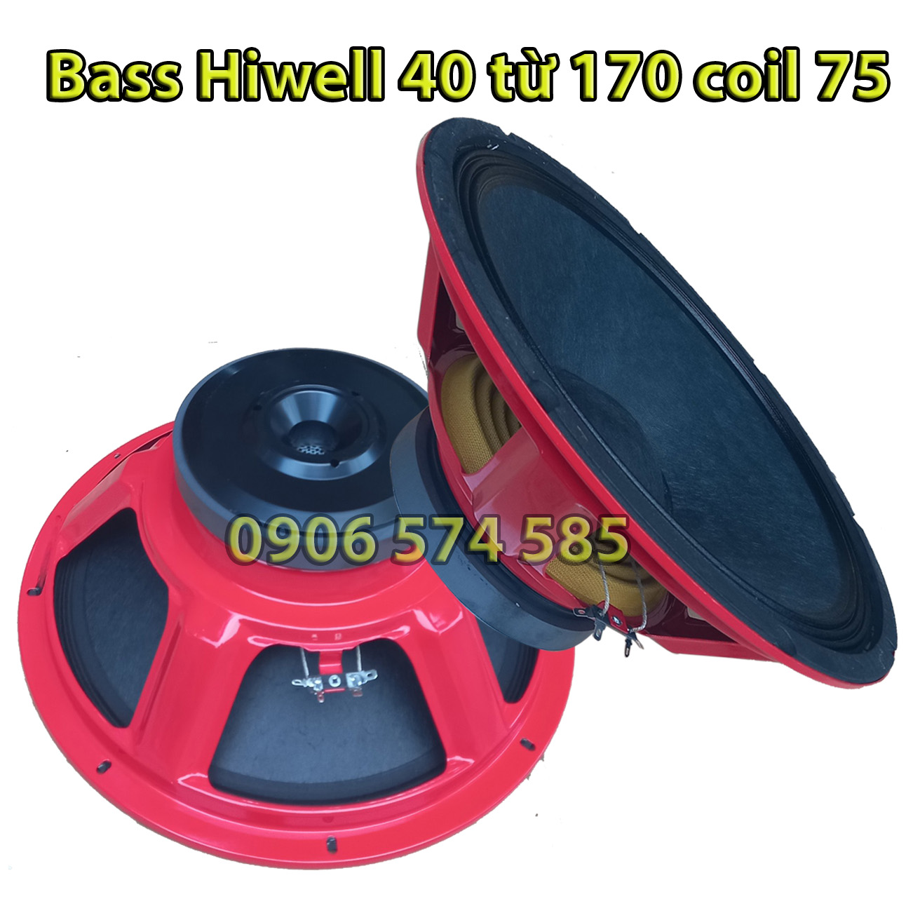 [Nhập khẩu] Loa bass Hiwell 4 tấc từ 170 coil 65  - bass rời 30 coil 65 từ 170  - Chuyên loa kẹo kéo