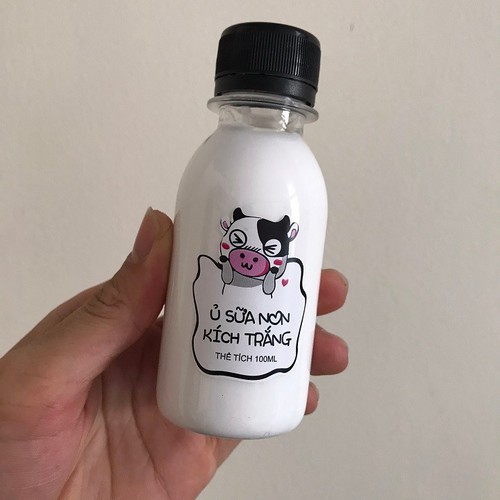 Ủ SỮA NON KÍCH TRẮNG(TẶNG KÈM CỌ) – SỮA DƯỠNG TRẮNG DA CON BÒ PHIÊN BẢN MINI – DÙNG CHO MẶT VÀ TOÀN THÂN 100Ml