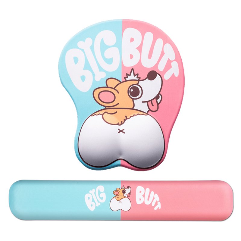 Bộ Lót Chuột Kê Bàn Phím Tay Mèo Cute Cực Xinh (Đệm Kê Tay Silicone Bàn Di Chuột Học Sinh Mouse Pad.