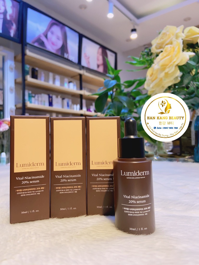 Tinh chất dưỡng trắng da Lumiderm Vital Niacinamide 20% Serum