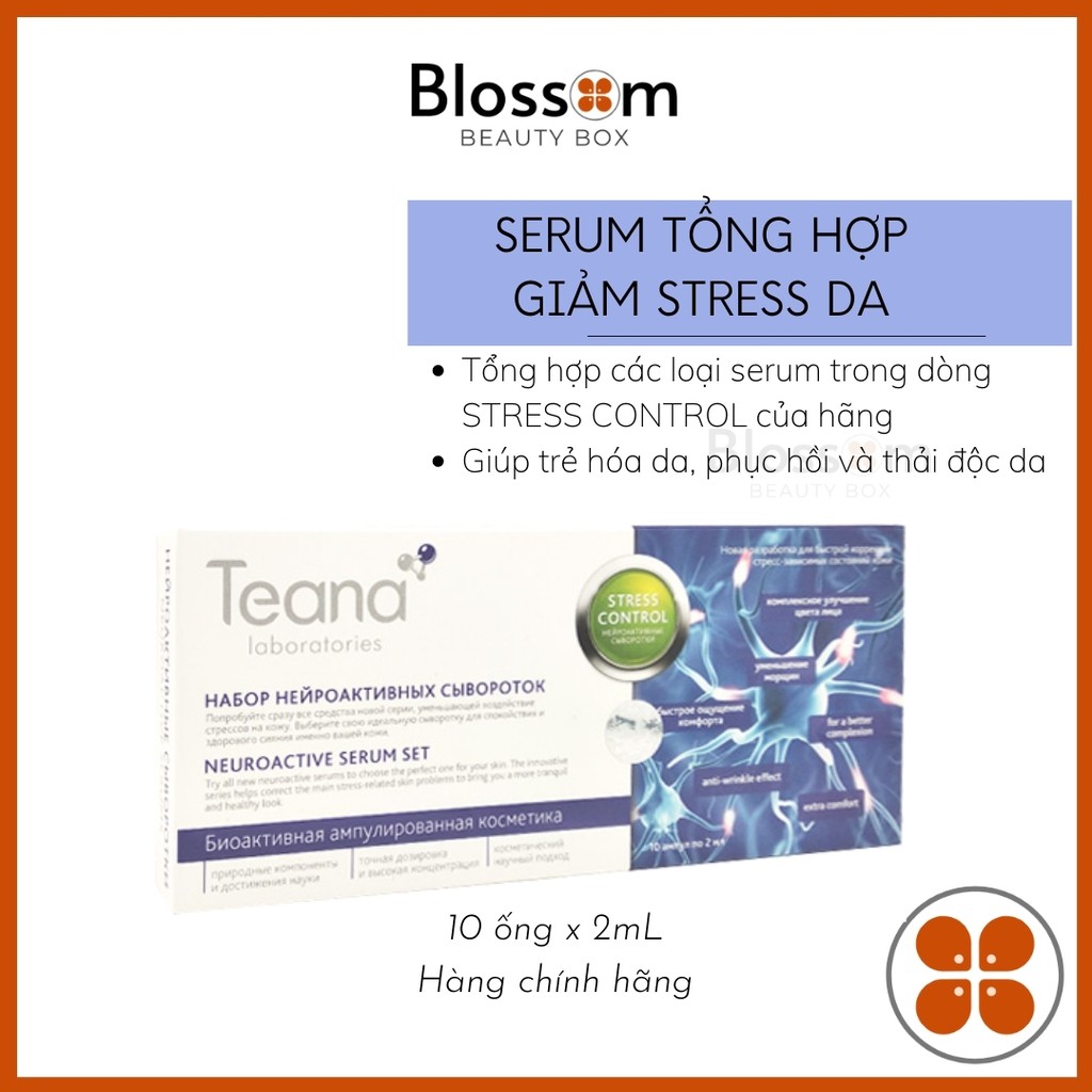 Serum Huyết Thanh Tổng Hợp Đủ Loại Teana Neuroactive Dòng Stress Control