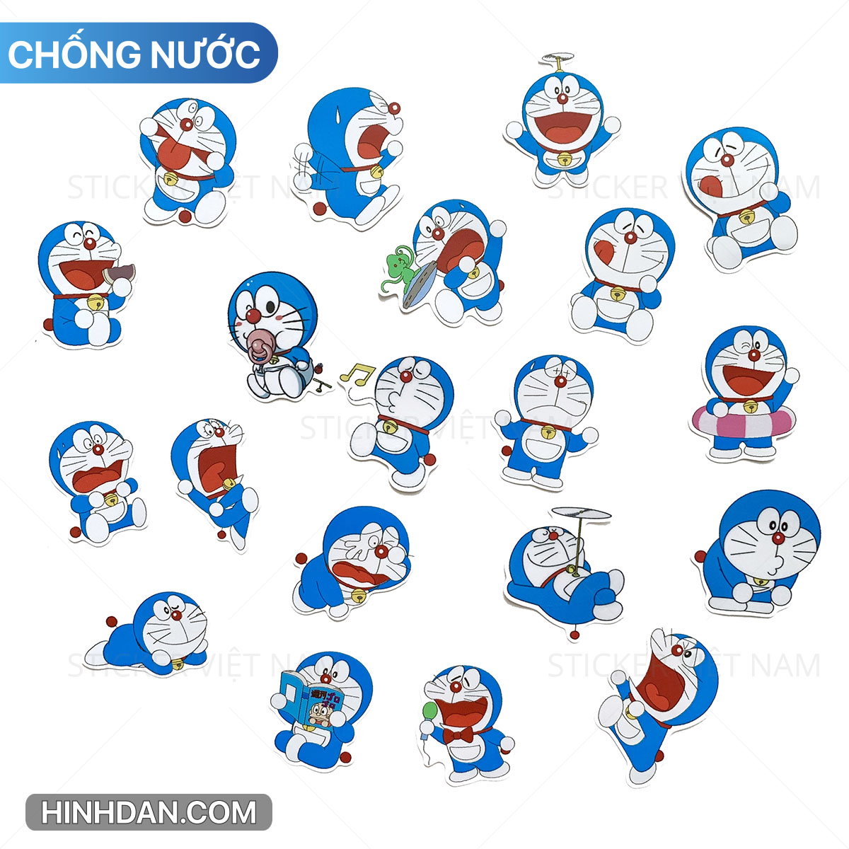 Sticker Doraemon Dễ Thương (Bộ Mới 2021) Kích Thước Từ 5cm Tới 8cm ...