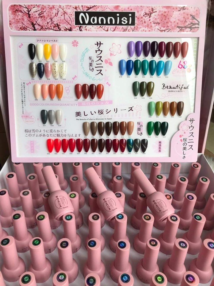 Phụ kiện Nails set 68 màu nail xuất xứ NhậtTặng Base Top Bảng mầu bao Ship toàn quốc Kiểm hàng trước khi mua Phụ kiện nail Phụ kiện làm móng Sơn móng tay Sơn móng cao cấp