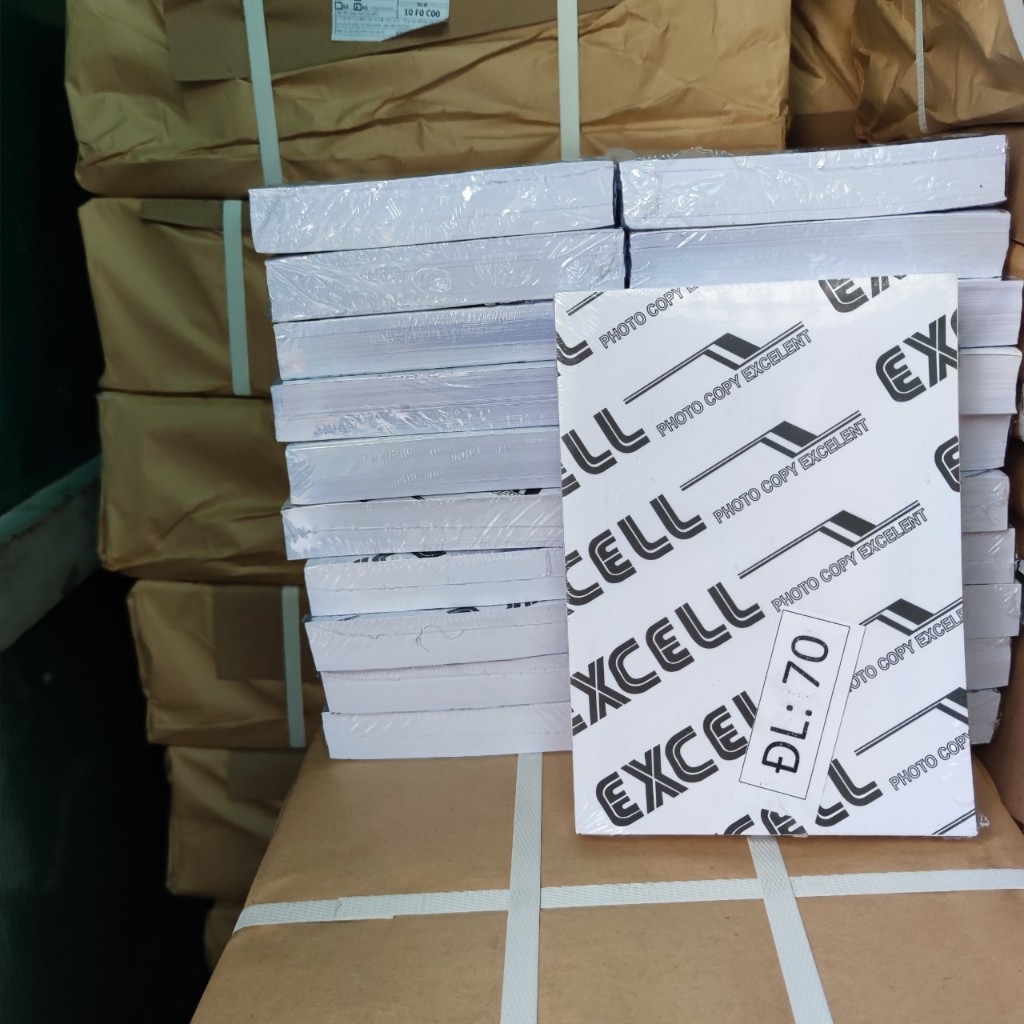 Giấy In EXCELL A4 A5 – E70/ E72 / E80 / E82 – Trắng đẹp – In rõ – Giá sỉ