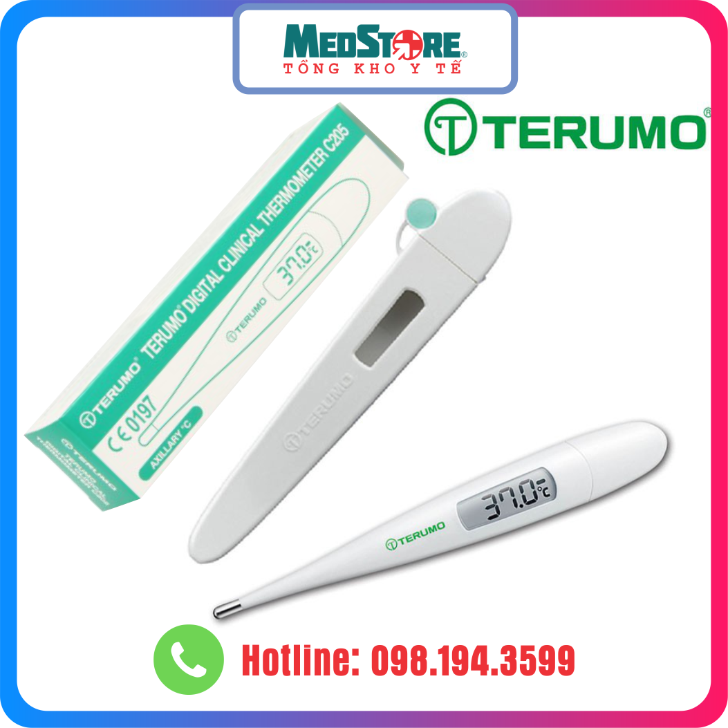 Nhiệt Kế Điện Tử Đo Nách Terumo C205 - Nhật Bản - Tbyt Medstore