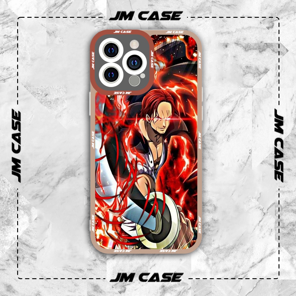 Ốp lưng iphone cạnh vuông JMCase Shanks Tóc Đỏ One Piece Manga Anime /8plus/x/xs/11/12/pro/max/plus/promax