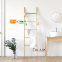 Thang gỗ thông Dwood không gian thanh tròn treo đồ Decor nhà hàng khách sạn