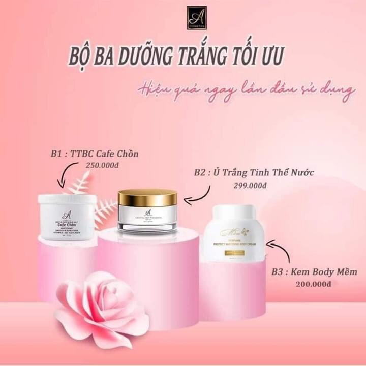 [Hcm]Combo Dưỡng Trắng Da Body A Cosmectics