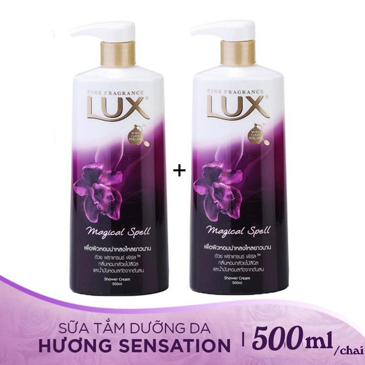 2 chai Sữa Tắm Lux Magical Spell Tím Thailand-500ml/chai