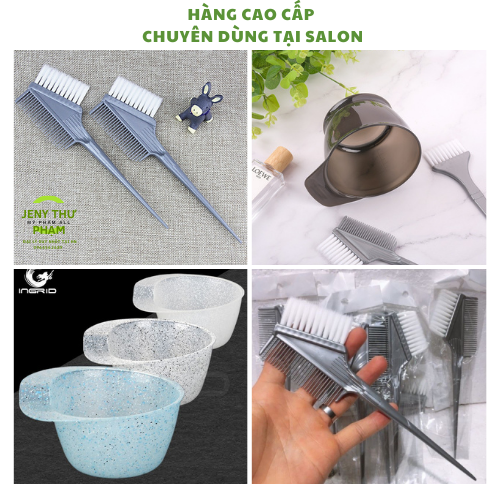 [Freeship] [Chính Hãng Siêu Rẻ] Bát Lược Nhuộm Tóc Cao Cấp Để Cao Su K Trơn Bát To K Tràn Hàng Loại 1 - Jeny Thư Phạm