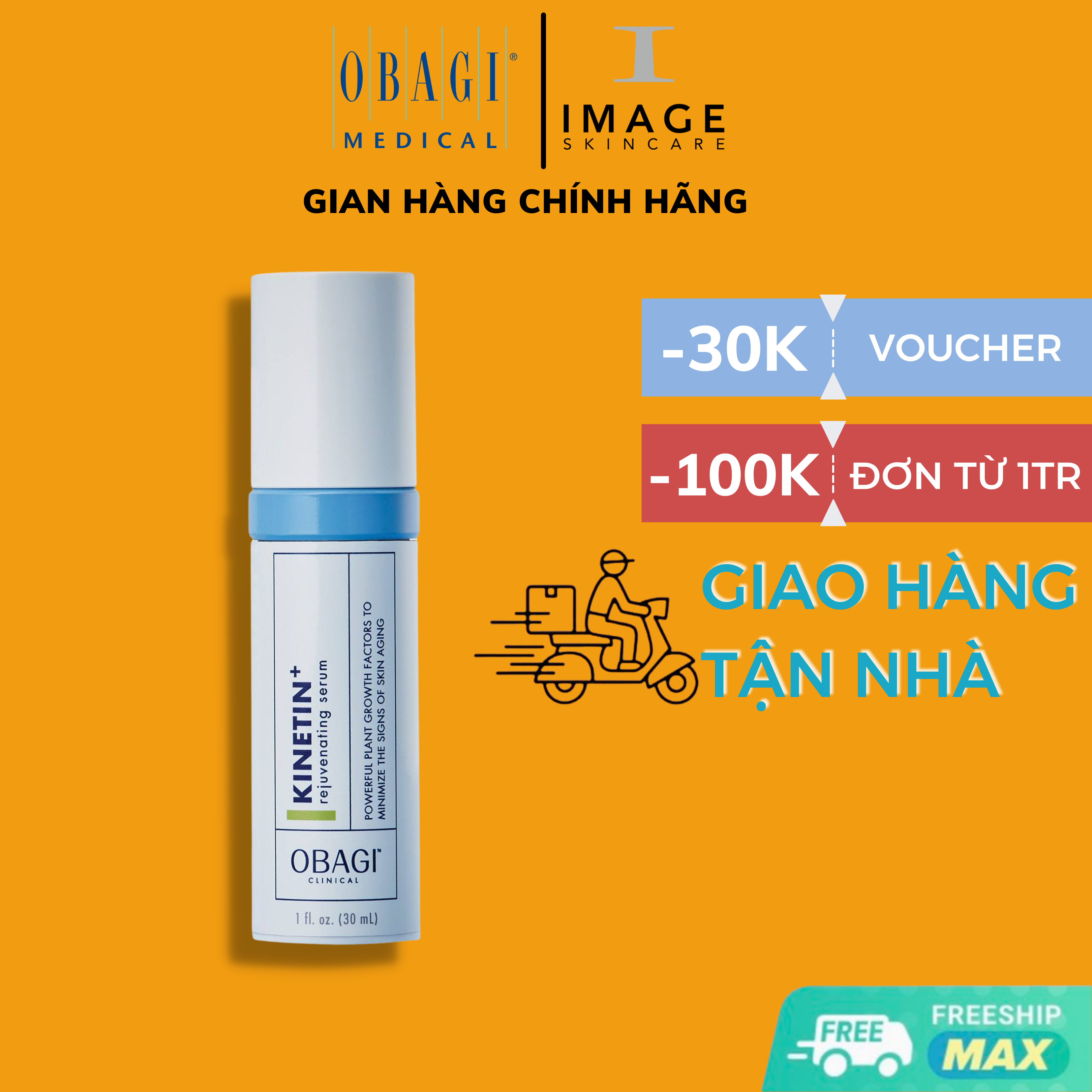 Serum Phục Hồi Da Tổn Thương Obagi Clinical Kinetin+ Rejuvenating Serum - 30Ml - Hàng Chính Hãng.