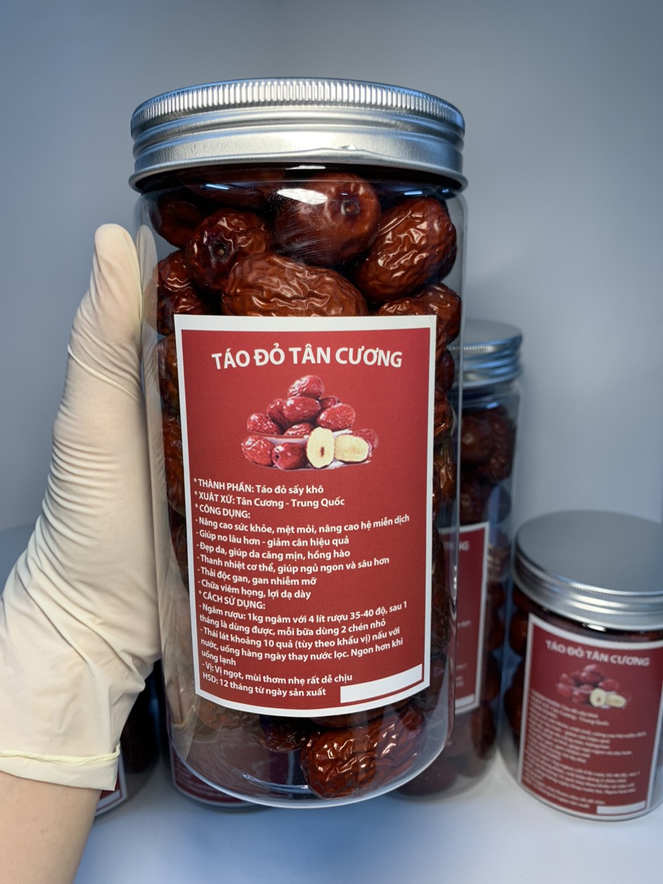 Hộp 250g táo đỏ tân cương loại 1 trà táo đỏ táo đỏ size đại ngon ngọt bổ dưỡng pha trà nấu chè hầm ă