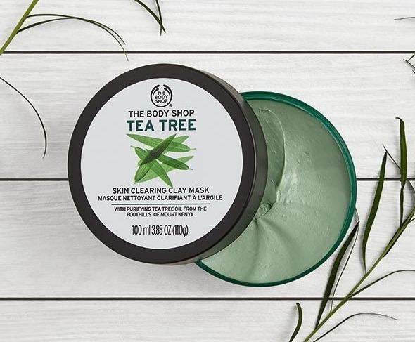 Mặt Nạ Đất Sét Tea Tree Skin Clearing Clay Mask The Body Shop 100Ml