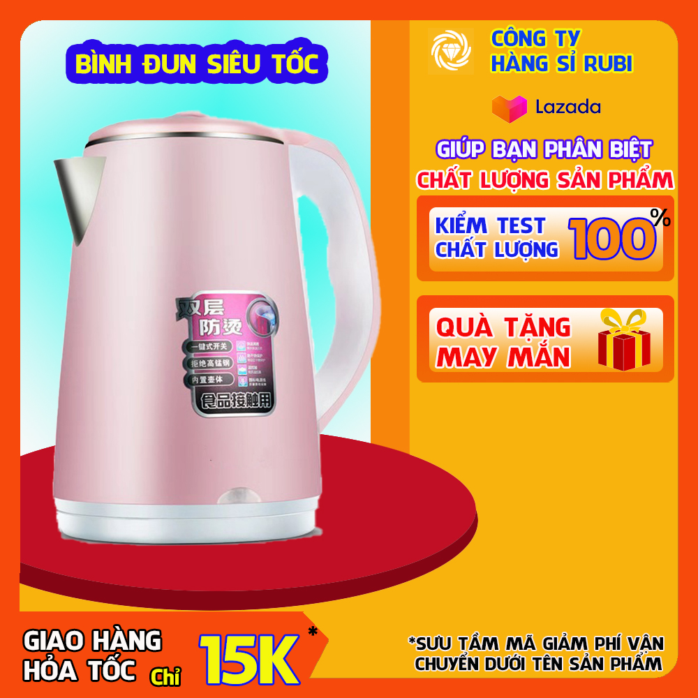 [HÀNG TỐT]  Bình Đun Siêu Tốc 1.8L 1500W  Ấm đun siêu tốc- An toàn cho mọi gia đình ấm đun nước siêu