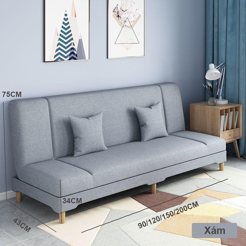 BMZAR Sofa Bed Ghế Sofa Giường thông minh Giá Rẻ- Ghế Bật Thành Giường Đa Năng