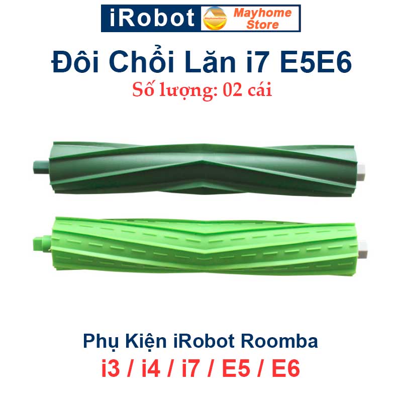 Phụ kiện Robot Hút Bụi iRobot Roomba i3 i4 i7 E5 E6. Đôi chổi lăn bộ lọc hepa chổi cạnh túi đựng bụi