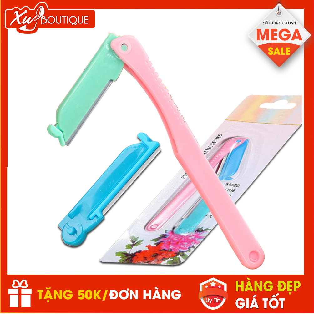 Bộ Dao Cạo Tỉa Lông Mày Tóc Mái 2 Lưỡi Dạng Gấp Ailin - Giá Rẻ